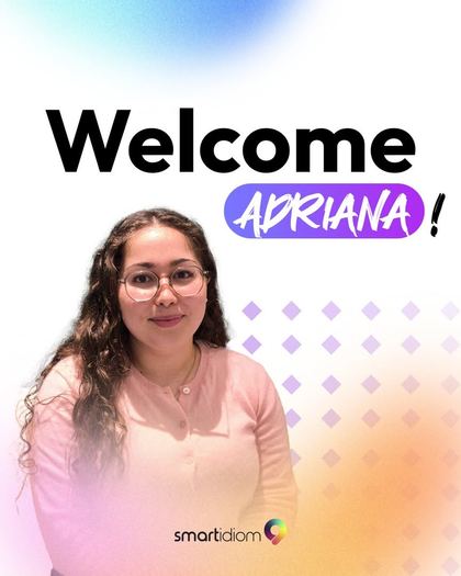 Publicação de boas-vindas à Adriana
