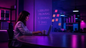 Projeto de 1 milhão de palavras entregue em 4 idiomas em 5 dias úteis