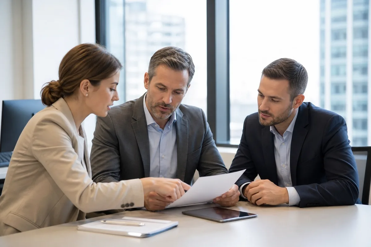 Reunião com um parceiro linguístico sobre rastreabilidade e certificações