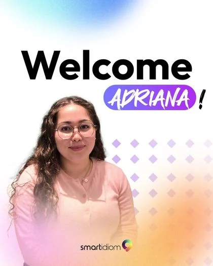 Publicação de boas-vindas à Adriana